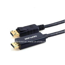 Displayport 1.2 al cable del suplemento de HDMI para 4k HDTV 6FT